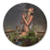 フェアリー祈小妖精や小人の星の夜のノブ セラミックノブ (正面)