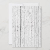 フェアリー素朴タールトーンフレームウッドブライダルシャワー 招待状 (裏面)