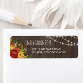 フェアリー素朴ライツウッドグレイン&フラワー ラベル (インサイチュ)