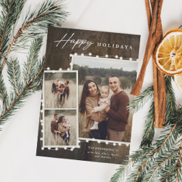 フェアリー素朴ライト3フォトコラージュ シーズンカード