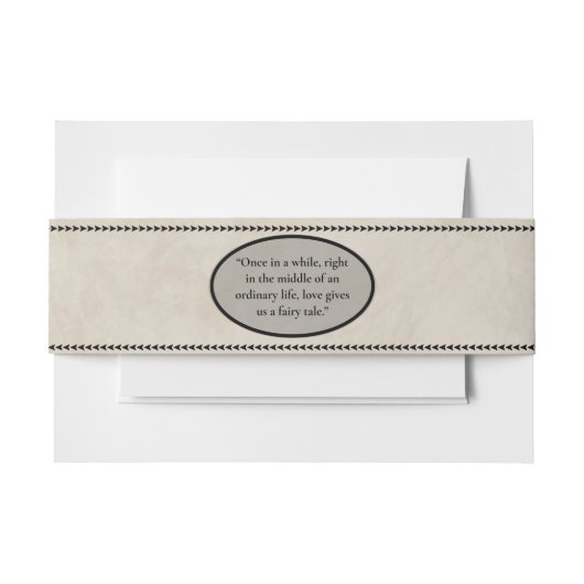 フェアリー結婚タリー 招待状ベリーバンド (正面例)