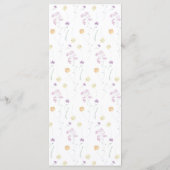 フェアリー芸術的フローラガーデンウォーターカラー メニュー (裏面)