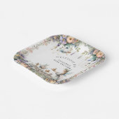 フェアリー茶フローラ魅惑パーティーベビーガールシャワー ペーパープレート (傾斜あり)