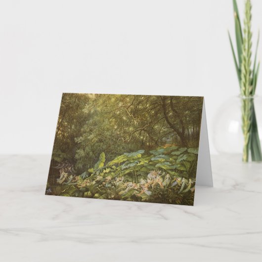 フェアリー葉アートのRichard Doyleによる波止場下 カード (正面)