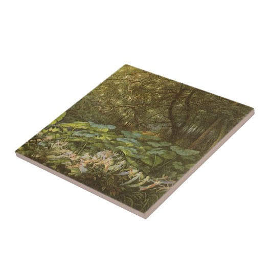 フェアリー葉アートのRichard Doyleによる波止場下 タイル (側面)