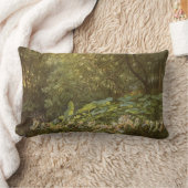 フェアリー葉アートのRichard Doyleによる波止場下 ランバークッション (ブランケット)