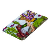 フェアリー葉スリスのステンドグラスの翼 マグネット (左側)