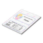 フェアリー誕生日キャンディバーラッパーパーティーウィーズ ノートパッド (回転)