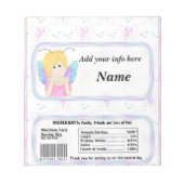 フェアリー誕生日キャンディバーラッパーパーティーウィーズ ノートパッド (正面)