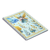 フェアリー誕生日ティール（緑がかった色）金ゴールドピンクプリンセスフェアリータリー ノートブック (右側)