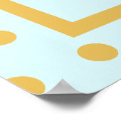 フェアリー誕生日ティール(緑がかった色)金ゴールドピンクプリンセスフェアリータリー ポスター (角)