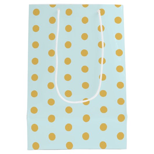 フェアリー誕生日ティール（緑がかった色）金ゴールドピンクプリンセスフェアリータリー ミディアムペーパーバッグ (裏面)