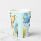 フェアリー誕生日ティール（緑がかった色）金ゴールドピンクプリンセスフェアリータリー 紙コップ (右)