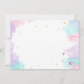 フェアリー誕生日パーティーへの招待（写真あり） 招待状 (裏面)