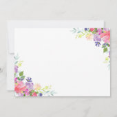 フェアリー誕生日招待状お洒落マジカルパーティー 招待状 (裏面)