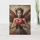 フェアリー赤いハートブランブル カード (正面)