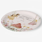 フェアリー赤ちゃんシャワーパーティードテーブルデコール ペーパープレート (アングル)