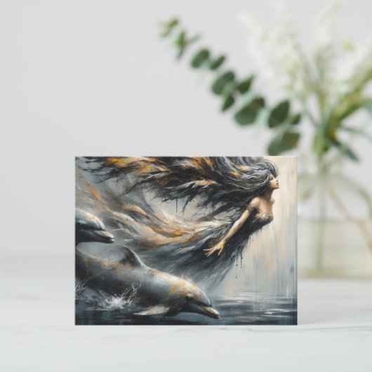 フェアリー遊ズとイルカ ポストカード (スタンド正面)