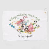 フェアリー飛んでいるゴルフマザーウィッシュ ゴルフタオル (横)