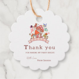 フェアリー魅惑のマッシュルーム1歳サンキュー誕生日 フェイバータグ