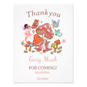 フェアリー魅惑のマッシュルーム1st誕生日ありがとう フォトプリント (正面)