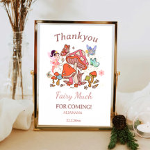 フェアリー魅惑のマッシュルーム1st誕生日ありがとう