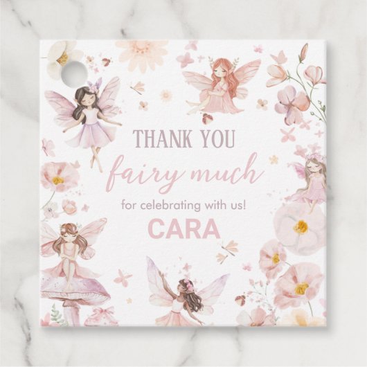 フェアリー魅惑ガーデンバースデーパーティースクエア フェイバータグ (正面)