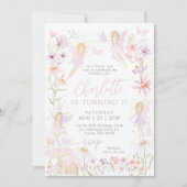 フェアリー2nd誕生日招待状フラッターアンドツイール 招待状 (正面)