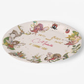 フェアリー・ガーデンの誕生日に羽ばたいてキラキラしよう ペーパープレート (アングル)