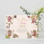 フェアリー・ガーデンの誕生日に羽ばたいてキラキラしよう 招待状 (スタンド正面)