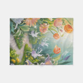 フェアリー・ガーデン・テキスタイル フリースブランケット (正面(横))