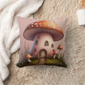 フェアリー・キノコ・ハウス クッション (ブランケット)
