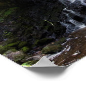 フェアリー・グレン・ウォーターフォール、ローズマーキー、スコットランド・ポスター ポスター (角)