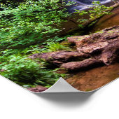 フェアリー・グレン・ウォーターフォール、ローズマーキー、スコットランド・ポスター ポスター (角)