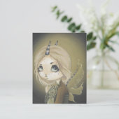 フェアリー・ドラゴン葉書グリーン ポストカード (スタンド正面)