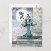 フェアリー・ドラゴン葉書ゴシック ポストカード (正面/裏面)