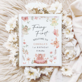 フェアリー・ファースト・ガールお洒落・バースデーパーティーへようこそ ポスター