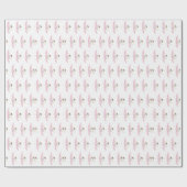 フェアリー・ファースト・ガールの誕生日パーティー パーソナライズされた ラッピングペーパー (フラット)