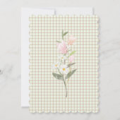 フェアリー・ファースト・ガールの誕生日パーティー パーソナライズされた 招待状 (裏面)