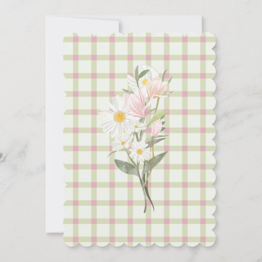 フェアリー・ファースト・ガールの誕生日パーティー パーソナライズされた 招待状 (裏面)