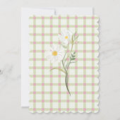 フェアリー・ファースト・ガールの誕生日パーティー パーソナライズされた 招待状 (裏面)