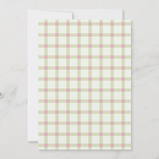 フェアリー・ファースト・ガールの1歳の誕生日パーティーカスタム写真 招待状 (裏面)