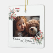 フェアリー・ファースト・ガールの1歳の誕生日 セラミックオーナメント (左)