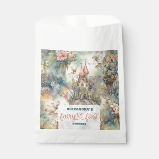 フェアリー・ファースト・ガールの1歳の誕生日 フェイバーバッグ (正面)