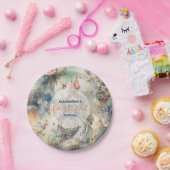 フェアリー・ファースト・ガールの1歳の誕生日 ペーパープレート (パーティー)