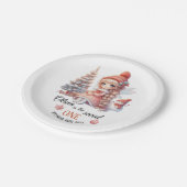 フェアリー・ファースト・ガールの1歳の誕生日 ペーパープレート (アングル)