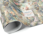 フェアリー・ファースト・ガールの1歳の誕生日 ラッピングペーパー (ロールコーナー)