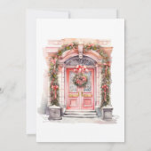 フェアリー・ファースト・ガールの1歳の誕生日 招待状 (裏面)