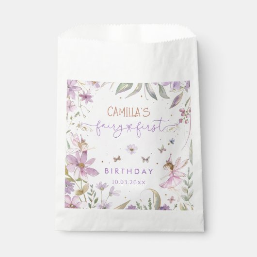 フェアリー・ファースト・ガール1歳の誕生日 フェイバーバッグ (正面)