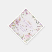 フェアリー・ファースト・ガール・バースデーパーティー スタンダードカクテルナプキン (角)